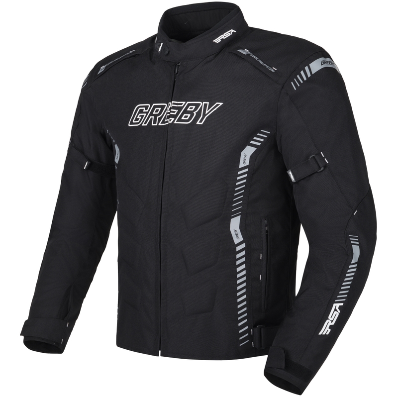 Bunda na motorku RSA Greby 2 černo-šedá