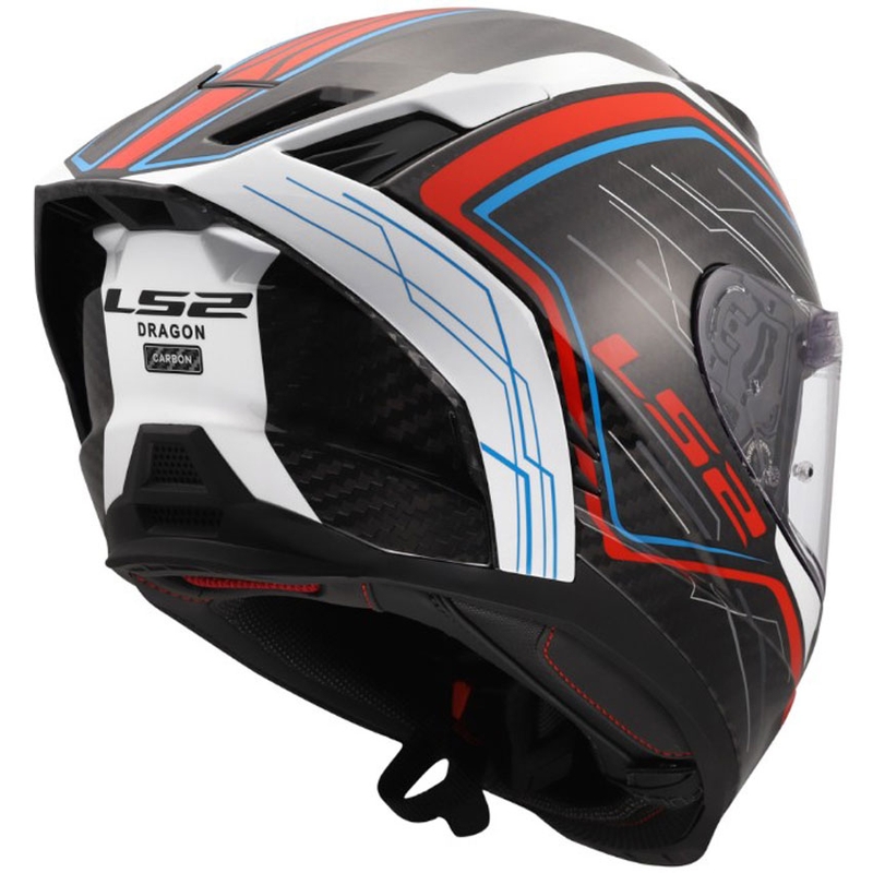 Integrální helma na motorku LS2 FF807 Dragon Subic bílo-modro-červená