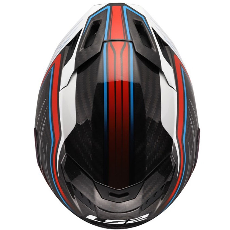 Integrální helma na motorku LS2 FF807 Dragon Subic bílo-modro-červená