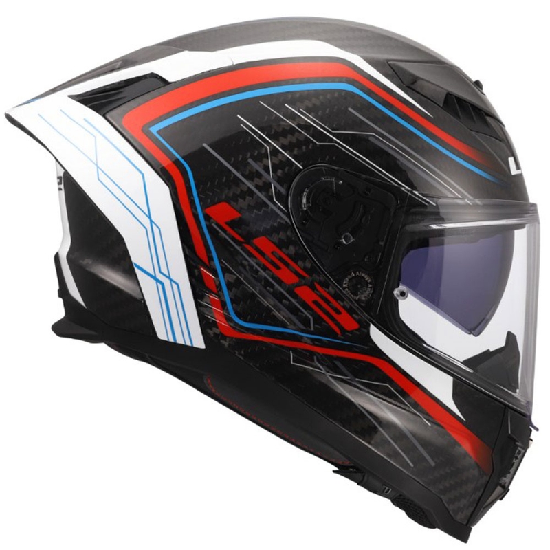 Integrální helma na motorku LS2 FF807 Dragon Subic bílo-modro-červená