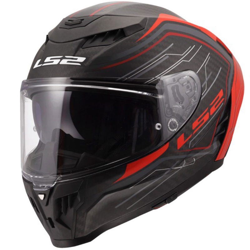Integrální helma na motorku LS2 FF807 Dragon Subic červená