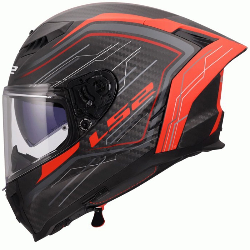 Integrální helma na motorku LS2 FF807 Dragon Subic červená