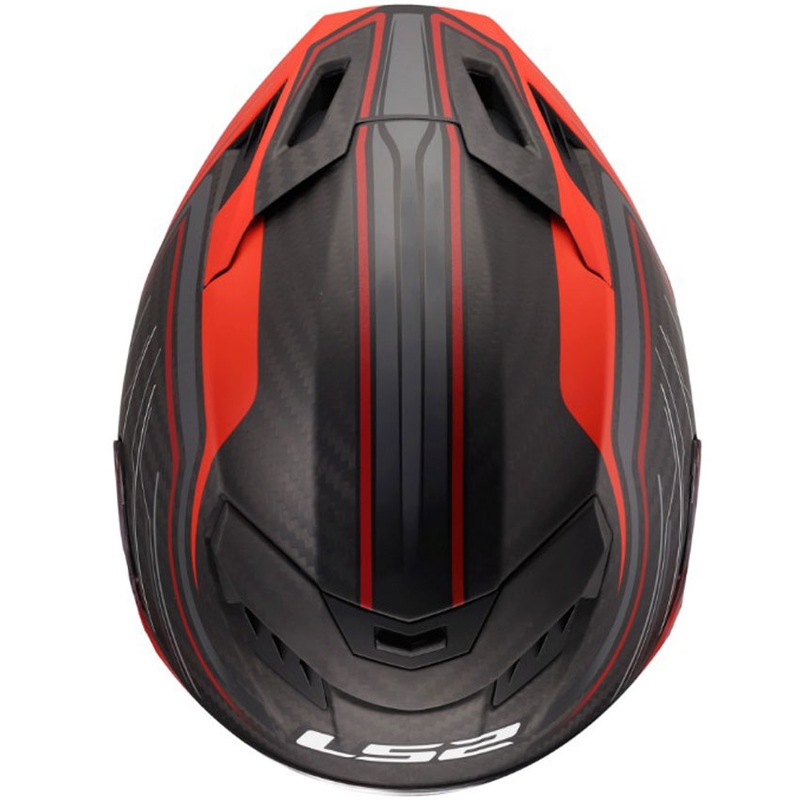 Integrální helma na motorku LS2 FF807 Dragon Subic červená