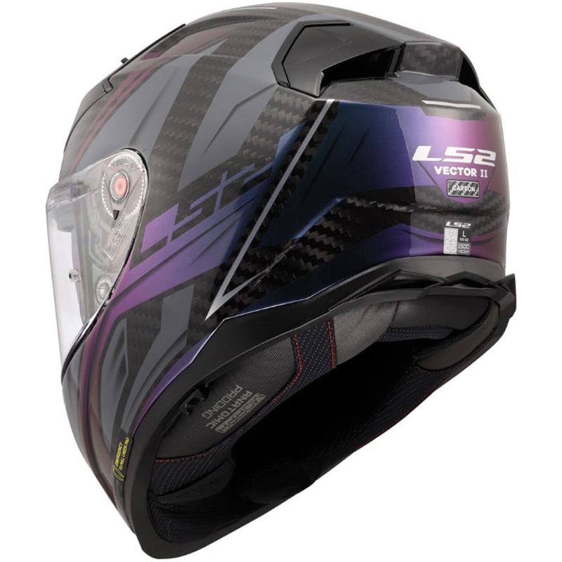 Integrální helma na motorku LS2 FF811 Vector II C Savage Chameleon černo-fialová