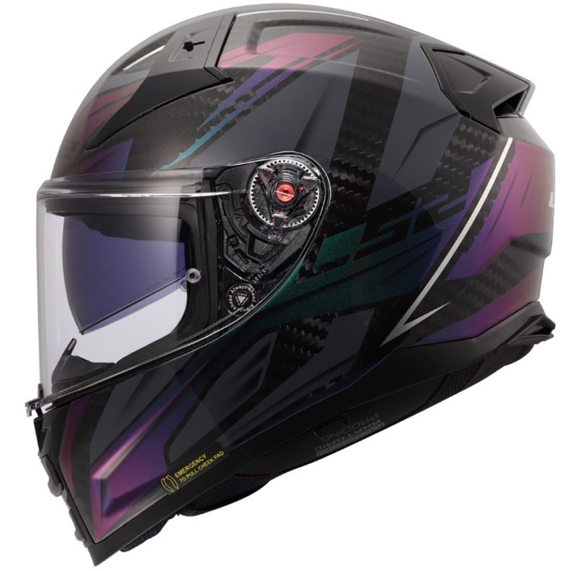 Integrální helma na motorku LS2 FF811 Vector II C Savage Chameleon černo-fialová