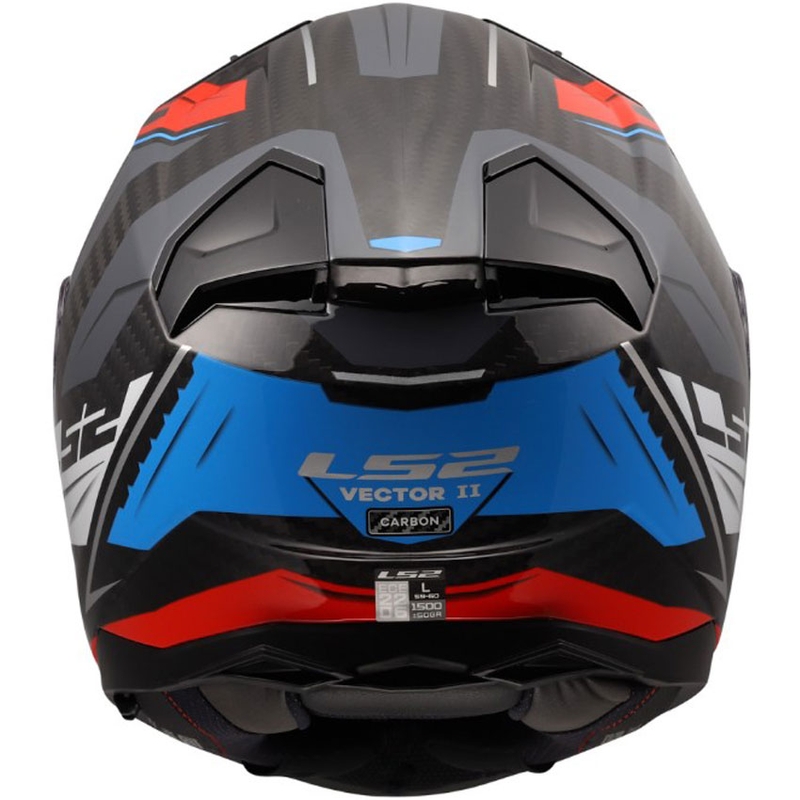 Integrální helma na motorku LS2 FF811 Vector II C Savage bílo-modro-červená