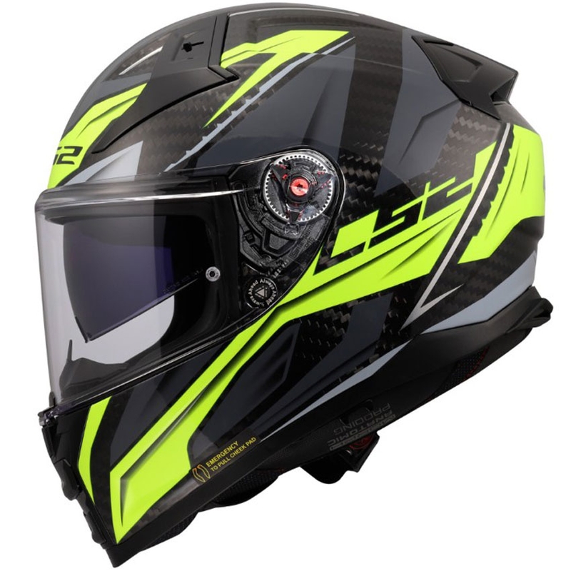 Integrální helma na motorku LS2 FF811 Vector II C Savage lesklá H-V žlutá