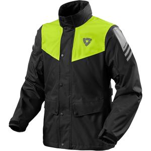 Moto bunda do deště Revit Nitric 4 H2O černo-fluo žlutá