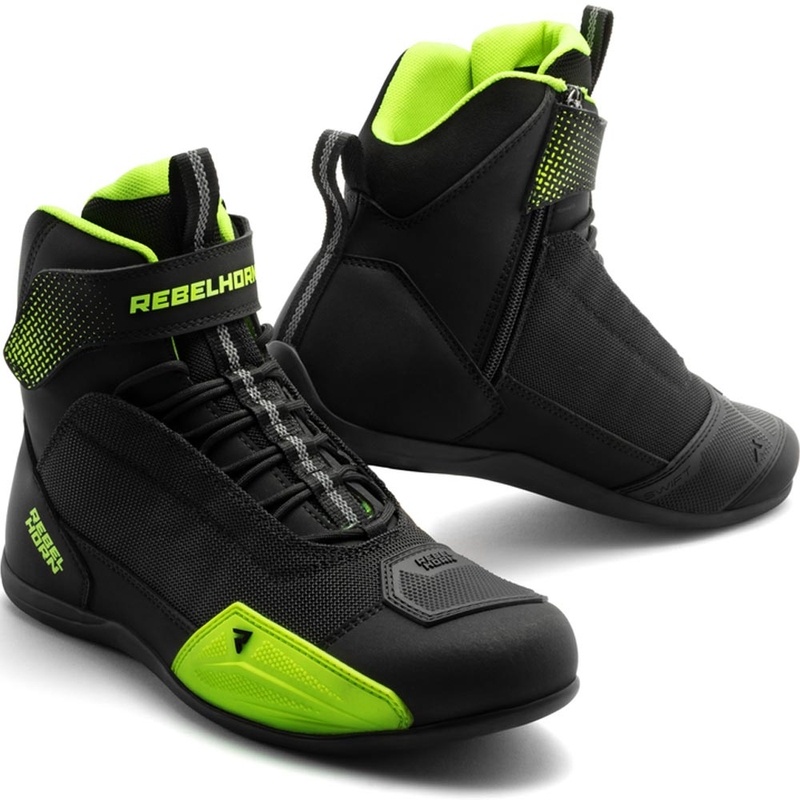 Boty na motorku Rebelhorn Swift černo-fluo žluté