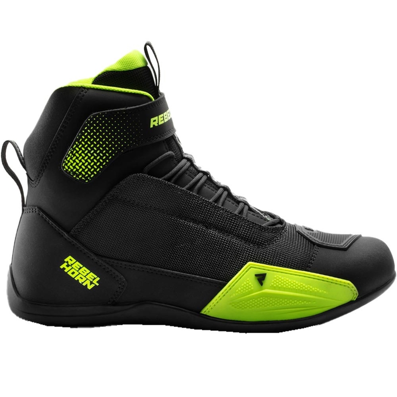 Boty na motorku Rebelhorn Swift černo-fluo žluté