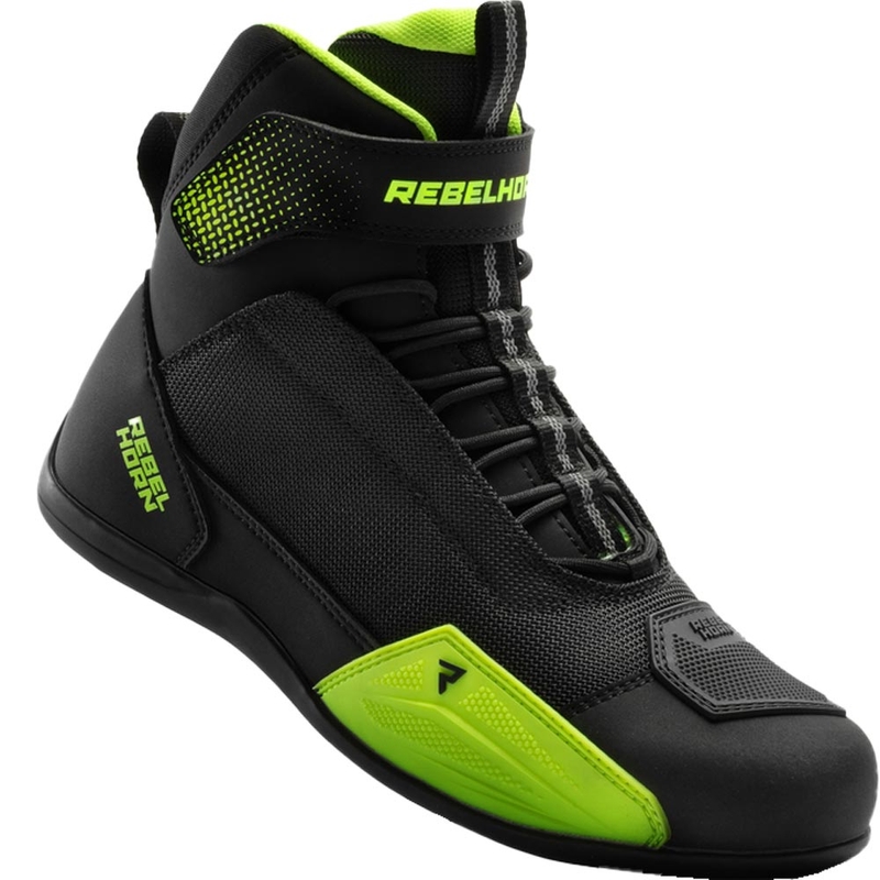 Boty na motorku Rebelhorn Swift černo-fluo žluté