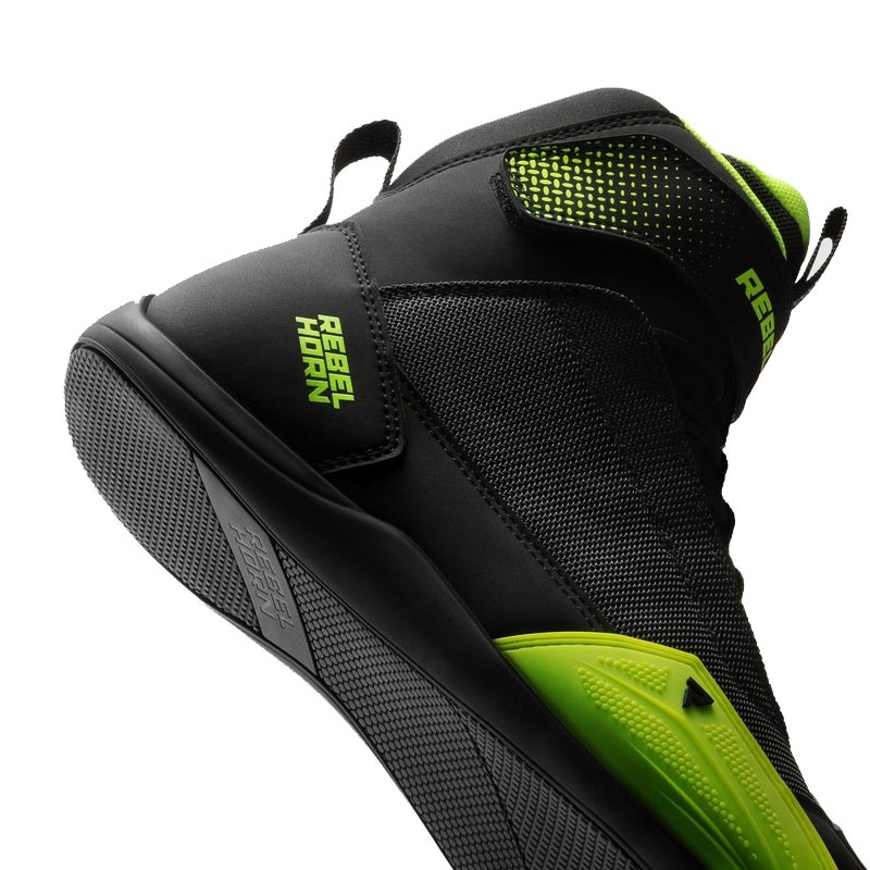 Boty na motorku Rebelhorn Swift černo-fluo žluté