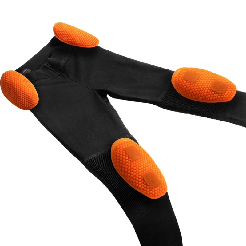 Dámské zkrácené legíny na motorku Rebelhorn Chica černé