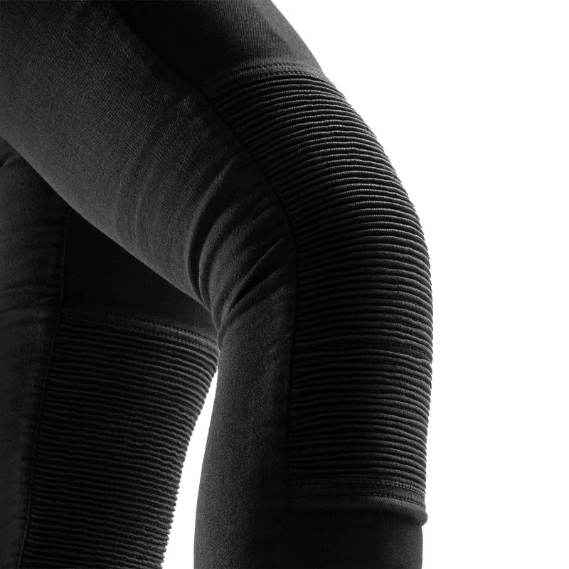 Dámské zkrácené legíny na motorku Rebelhorn Chica černé