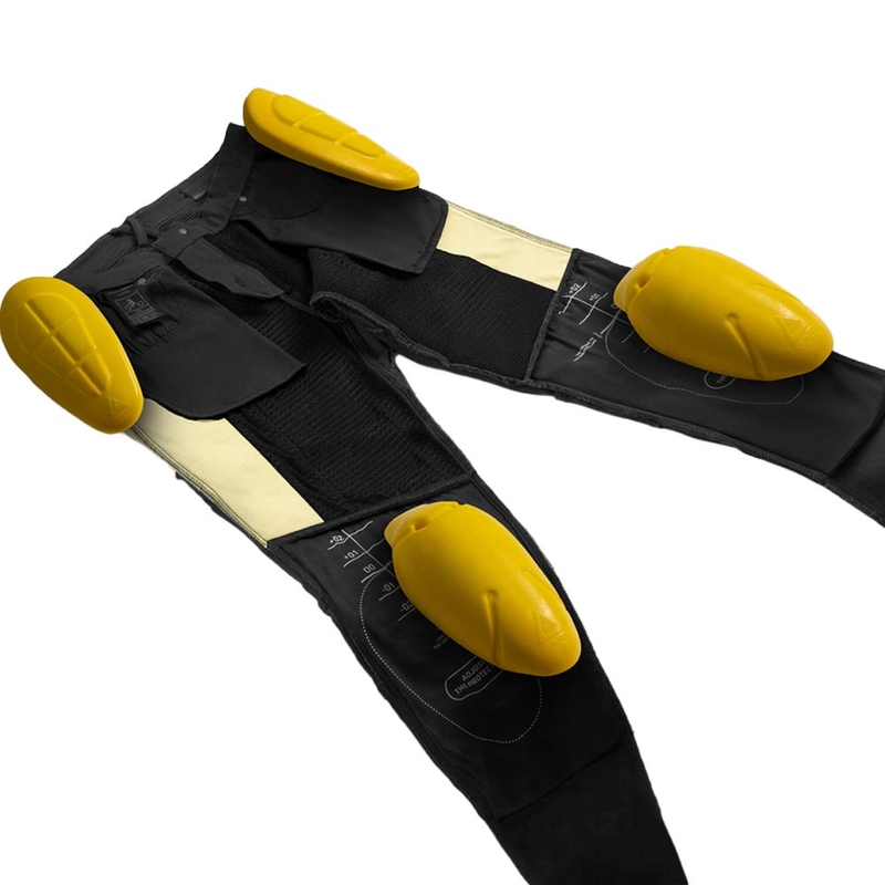 Dámské zkrácené džíny na motorku Rebelhorn Faster černé