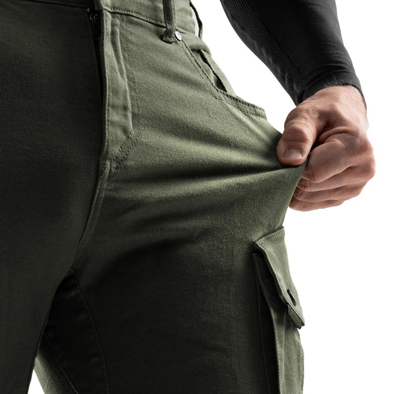 Džíny na motorku Rebelhorn Faster zelené