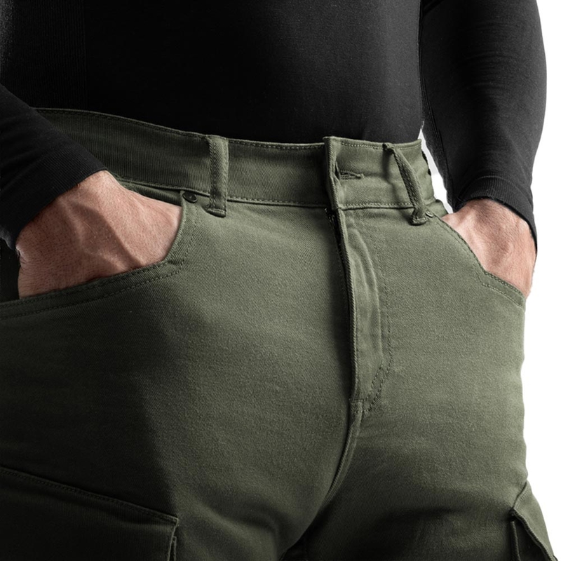 Džíny na motorku Rebelhorn Faster zelené