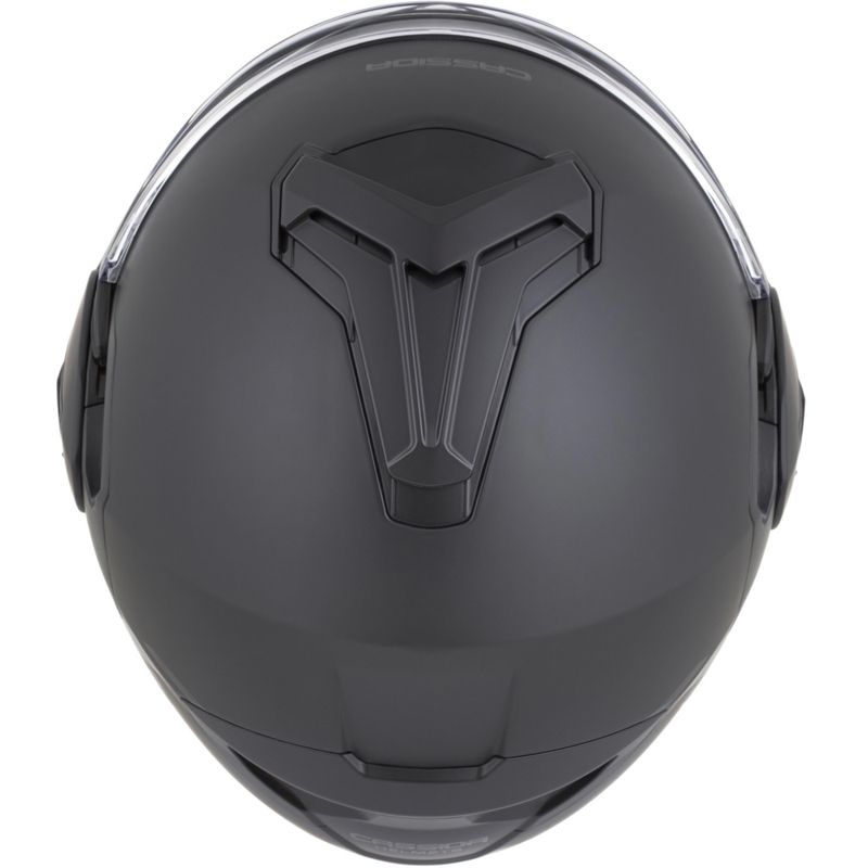 Překlápěcí helma na motorku Cassida MultiFlip Solid Blackout matná černo-černá