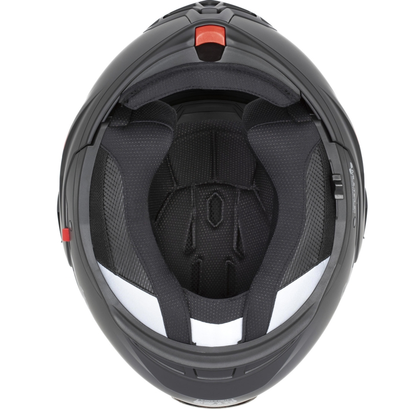 Překlápěcí helma na motorku Cassida MultiFlip Solid Blackout matná černo-černá