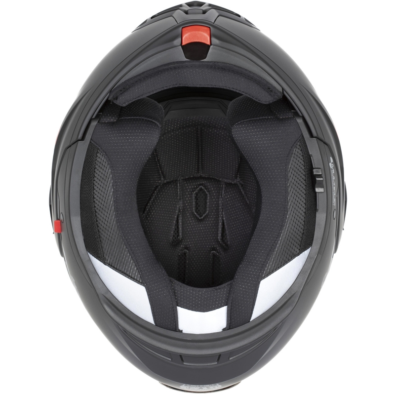 Překlápěcí helma na motorku Cassida MultiFlip Solid perleťově bílo-černá