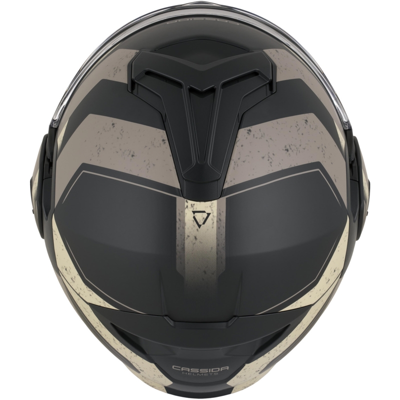 Překlápěcí helma na motorku Cassida MultiFlip Korp matná černo-pískovo-khaki