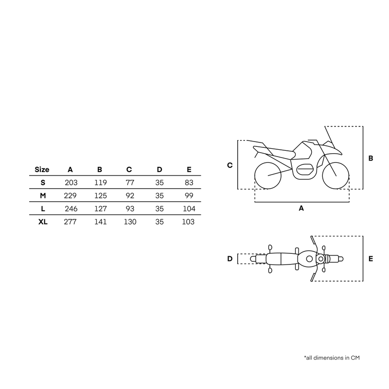 Plachta na motorku Rebelhorn Shelter černo-stříbrná