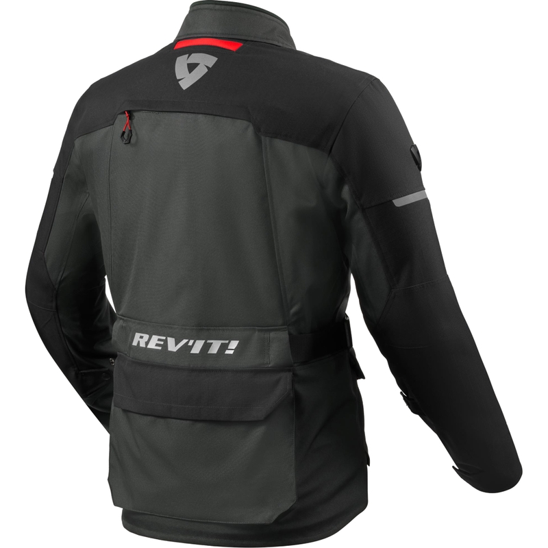 Bunda na motorku Revit Outback 5 H2O antracitovo-černá