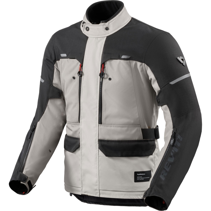 Bunda na motorku Revit Outback 5 H2O stříbrno-černá