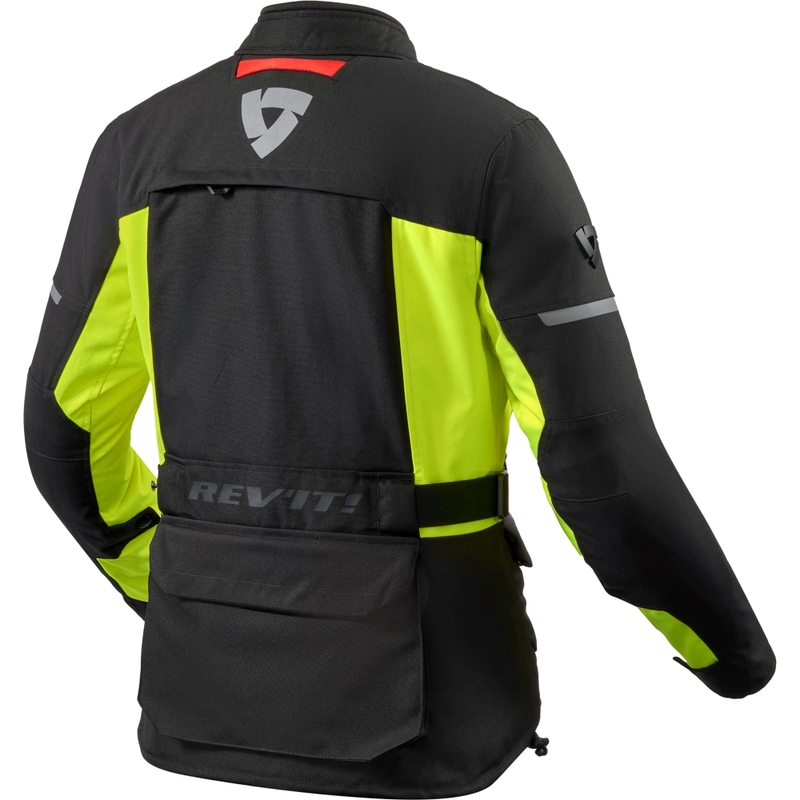 Dámská bunda na motorku Revit Outback 5 H2O černo-fluo žlutá