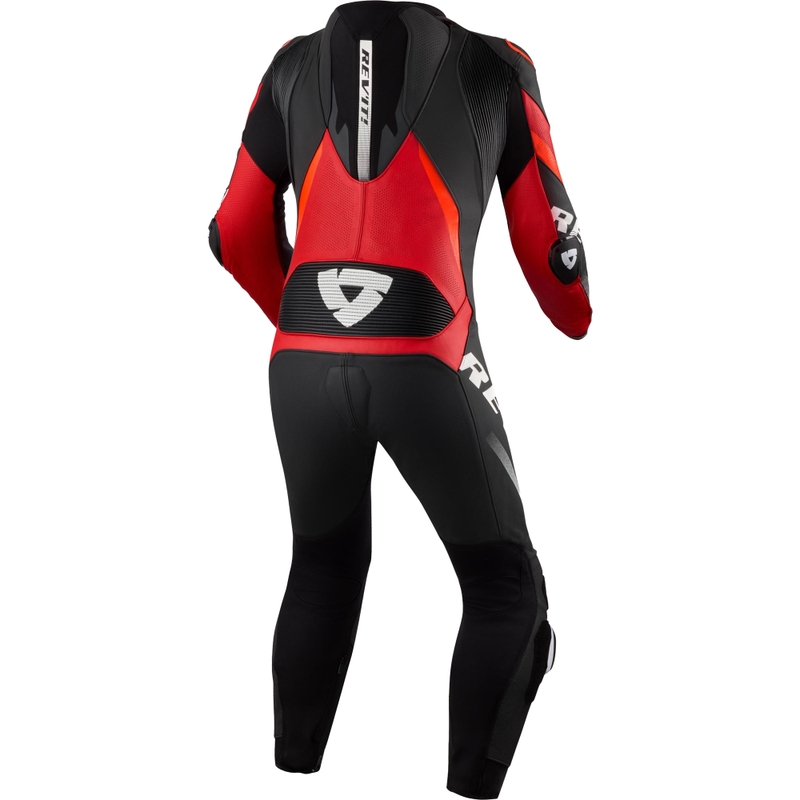 Kombinéza na motorku Revit One Piece Hyperspeed 3 černo-fluo červená