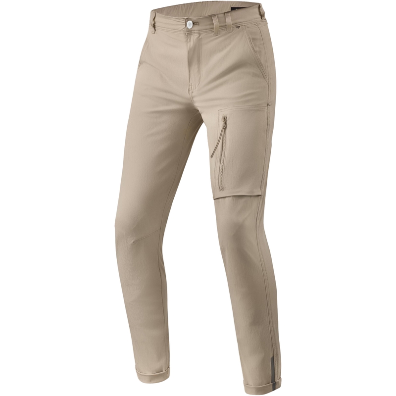 Extra zkrácené kalhoty na motorku Revit Chino Terry Skinny pískové