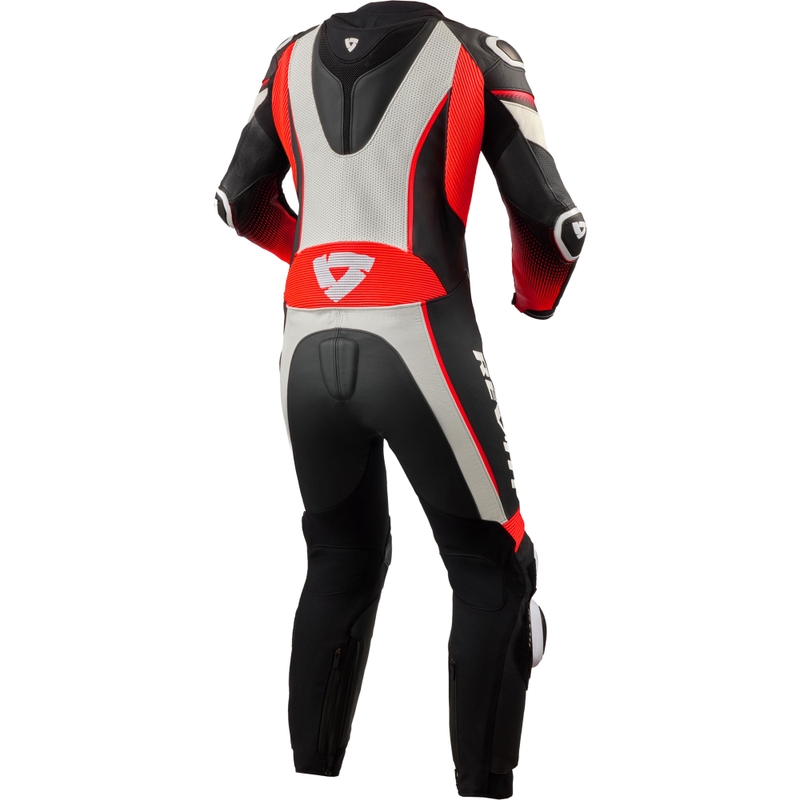Dámská kombinéza na motorku Revit Xena 4 bílo-fluo červená