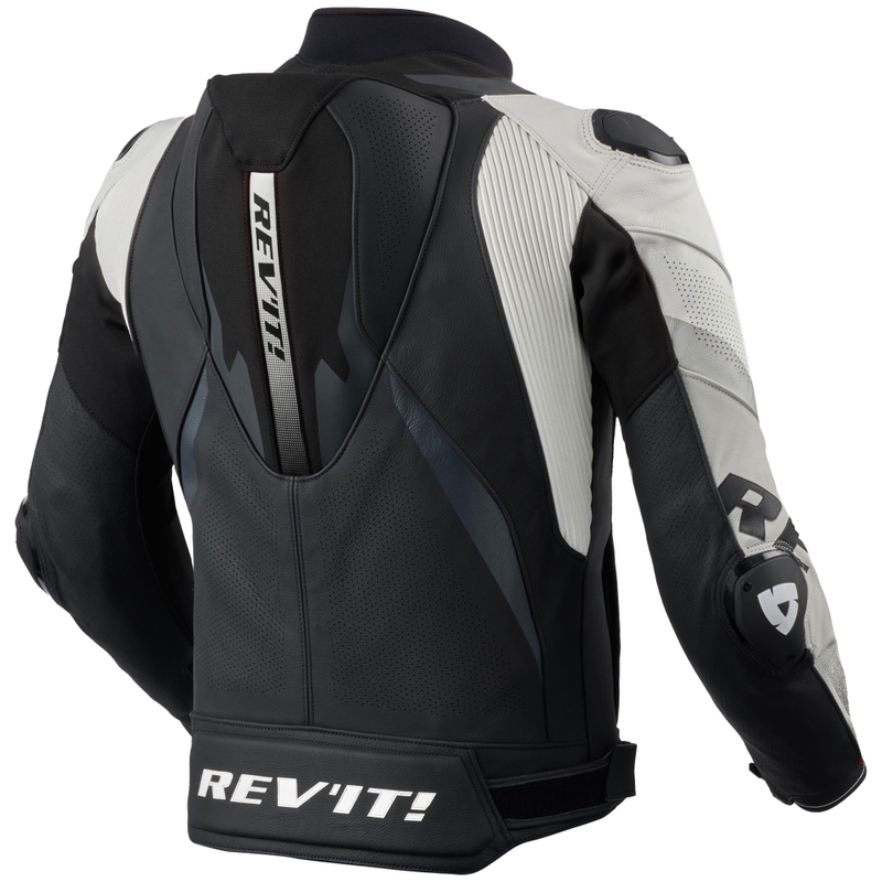 Kožená bunda na motorku Revit Hyperspeed 3 PRO černo-bílá