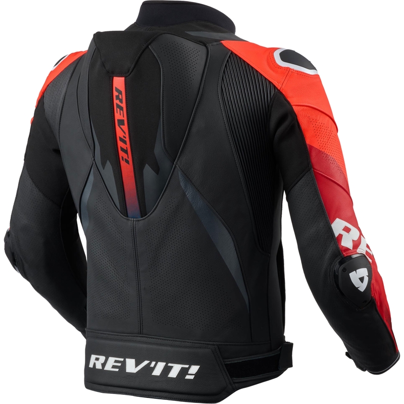 Kožená bunda na motorku Revit Hyperspeed 3 PRO černo-červená