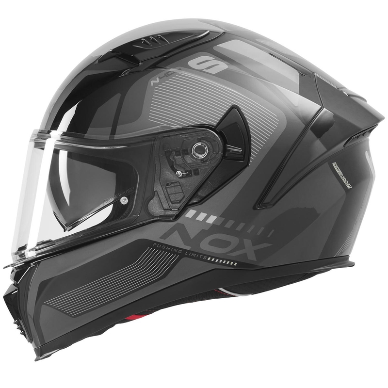 Integrální helma na motorku NOX N402 Mentor černo-stříbná