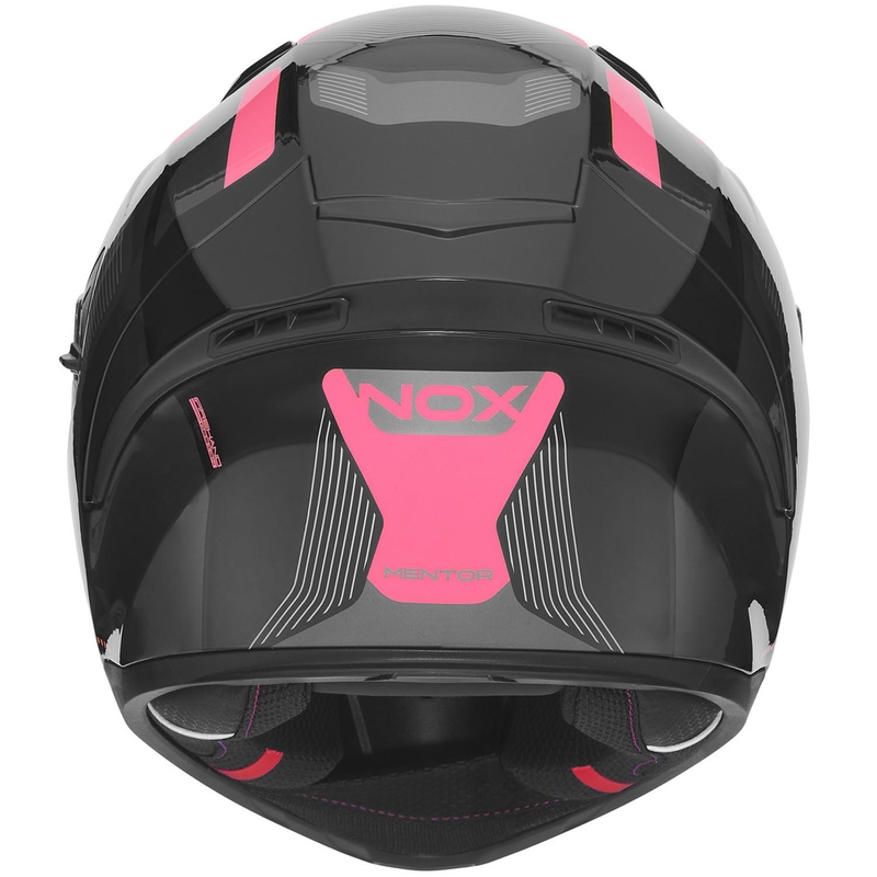 Integrální helma na motorku NOX N402 Mentor černo-růžová