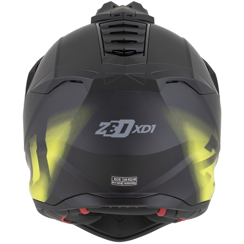 Enduro helma na motorku ZED XD1 matná černo-fluo žlutá