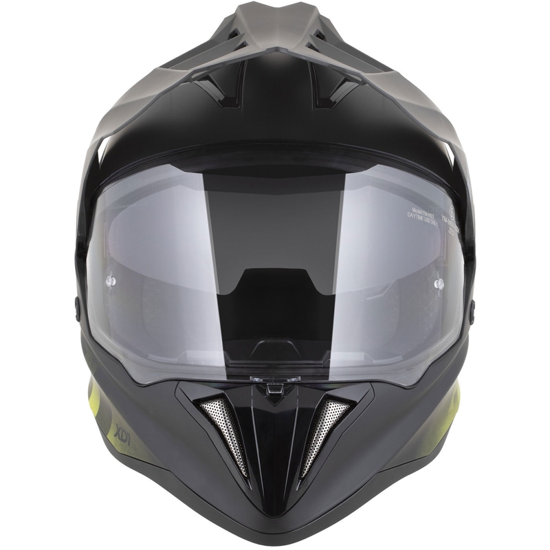 Enduro helma na motorku ZED XD1 matná černo-fluo žlutá