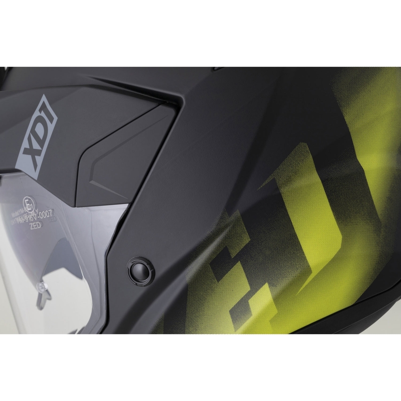 Enduro helma na motorku ZED XD1 matná černo-fluo žlutá