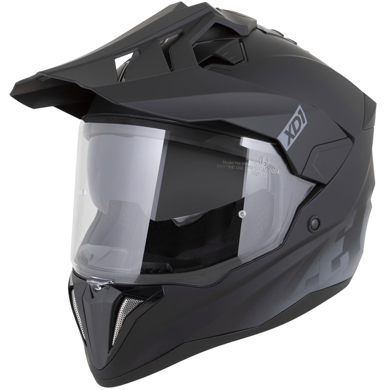 Enduro helma na motorku ZED XD1 matná černo-tmavě šedá
