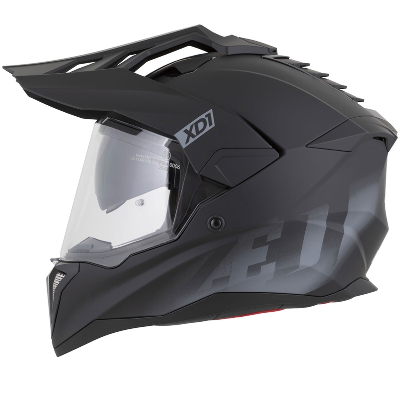 Enduro helma na motorku ZED XD1 matná černo-tmavě šedá