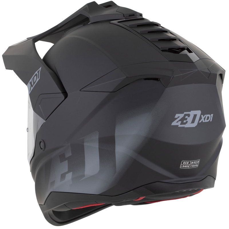 Enduro helma na motorku ZED XD1 matná černo-tmavě šedá