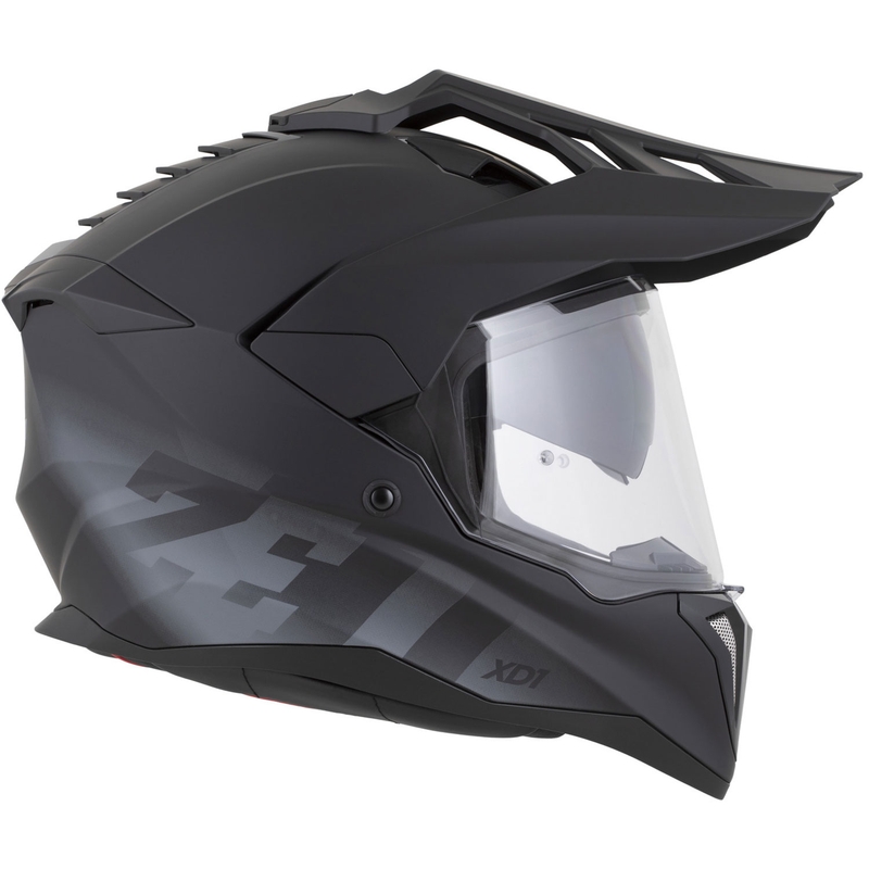 Enduro helma na motorku ZED XD1 matná černo-tmavě šedá