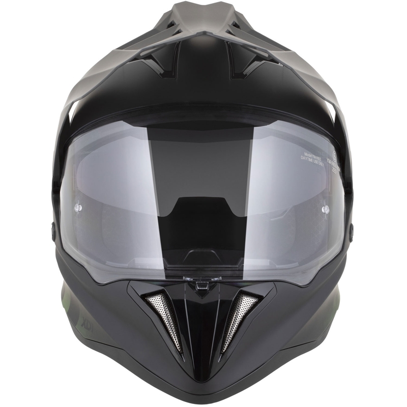 Enduro helma na motorku ZED XD1 matná černo-tmavě zelená