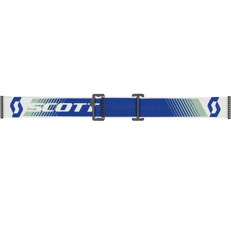 Motokrosové brýle SCOTT Fury CH modro-zelené s zeleným zrcadlovým plexi