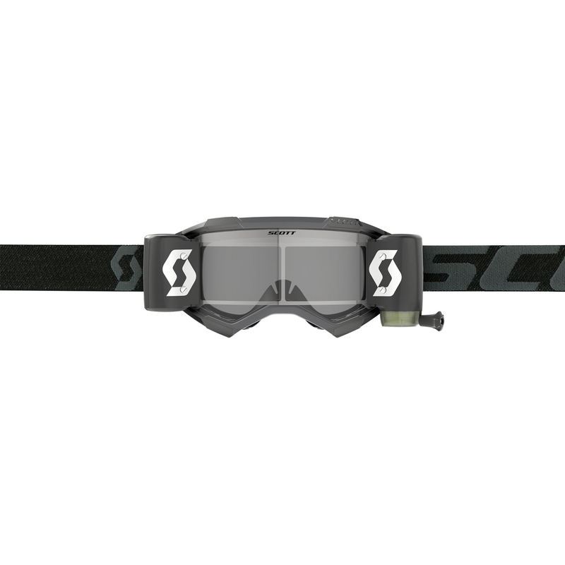 Motokrosové brýle SCOTT Fury WFS černé s čirým plexi