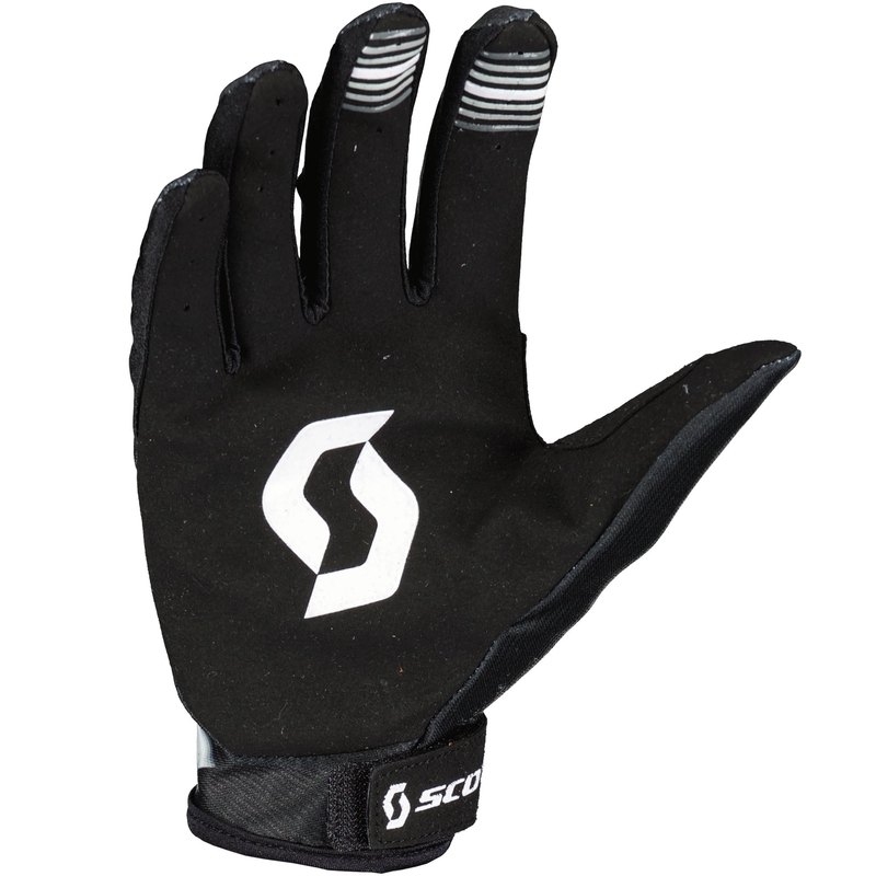Motokrosové rukavice SCOTT 350 NOISE EVO černo-bílé