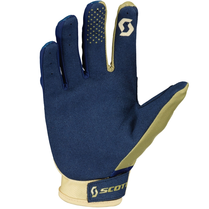 Motokrosové rukavice SCOTT 350 TRACK EVO béžovo-modré