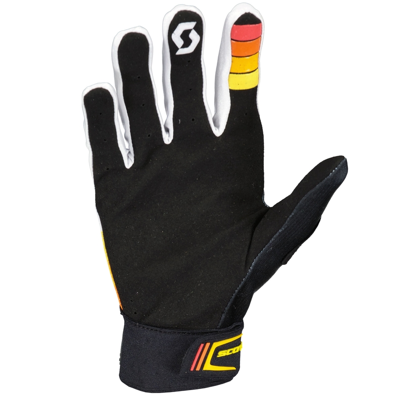 Motokrosové rukavice SCOTT 450 Prospect oranžovo-žluté