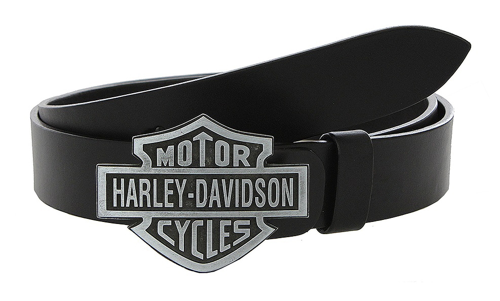 Kožený moto opasek se sponou Harley-Davidson Velikost: 80